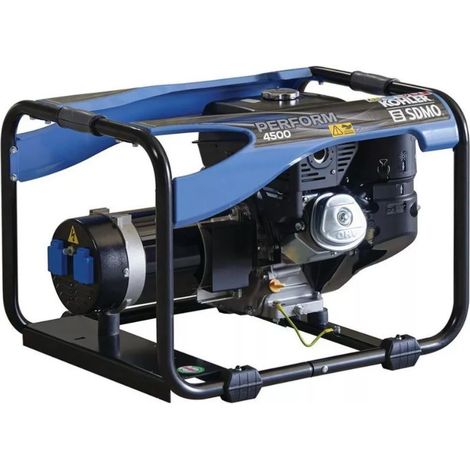 Sdmo – Groupe électrogène monophasé essence 4 kW – Démarrage lanceur – Autonomie 4,3 h – Réservoir 7,3 litres – Moteur KOLHER (1/3)