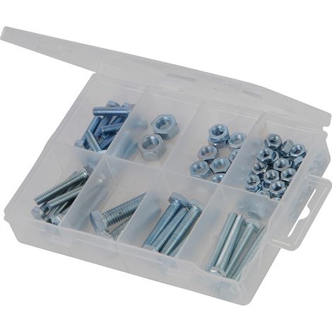 Fixman 662943 Hex Bolts and Nuts Pack 75pce (1/2)