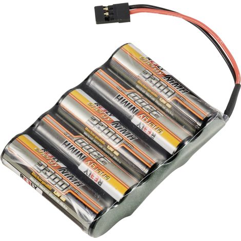 Reely Pack de batterie (NiMh) 6 V 2300 mAh Nombre de cellules: 5 LR6 (AA) side by side fiche JR femelle X925352 (1/2)