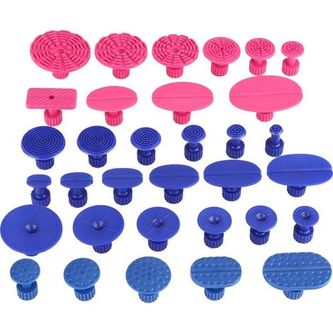 Kit de languettes de retrait de colle multi-usages, 33 languettes de réparation de bosses en nylon, s'adapte automatiquement au marteau en T/marteau coulissant (1/5)