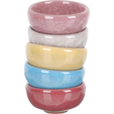 Zufällige Color 5 Stück für Sukkulenten und Blumen Keramik (1/5)