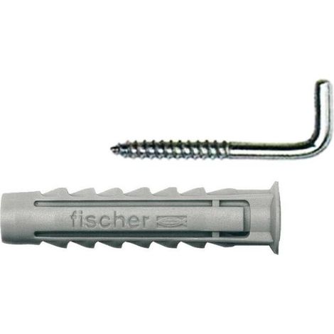 Blíster FISCHER 3 unidades taco SX-6 + escarpia 4x44mm