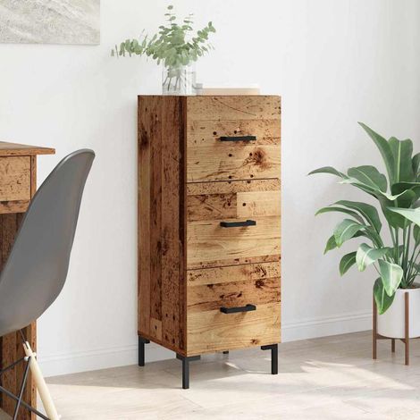 Sideboard Old Wood 34.5 x 34 x 90 cm Engineered Wood vidaXL (1/5)