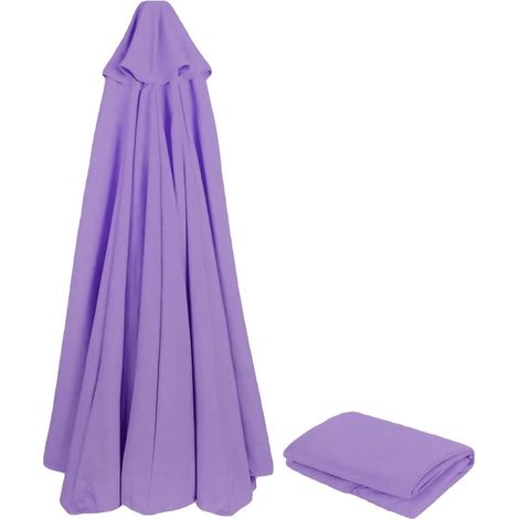 Sonnenschirm Ersatzbezug 3m UV80 6 Streben 270 cm 8 streben Grau Lila (1/5)