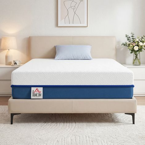 Matelas 90x190cm. matelas 1 personnes. mousse à mémoire de forme au thé vert. housse amovible lavable. fermeté moyenne