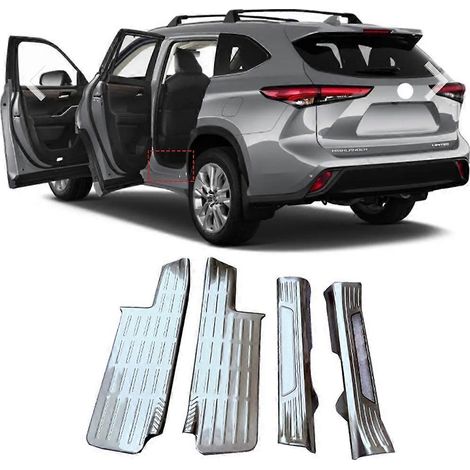 Seuil de porte intérieur avec protection de pédale pour Toyota Grand Highlander, accessoires auto 2024 ( ) (1/5)