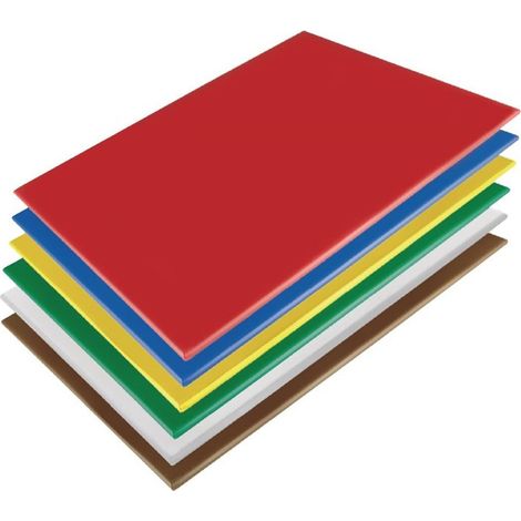 Planche à découper basse densité Hygiplas- 600x450x10mm - Lot de 6