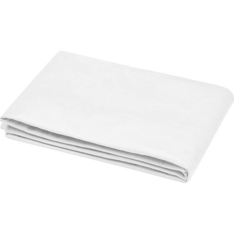 STOF - Drap Plat -Taille 240x300 cm - 100% Coton certifié Oeko-Tex - Couleur Blanc - Modèle Eden - Linge de Lit pour Maison - Doux et Confortable (1/5)