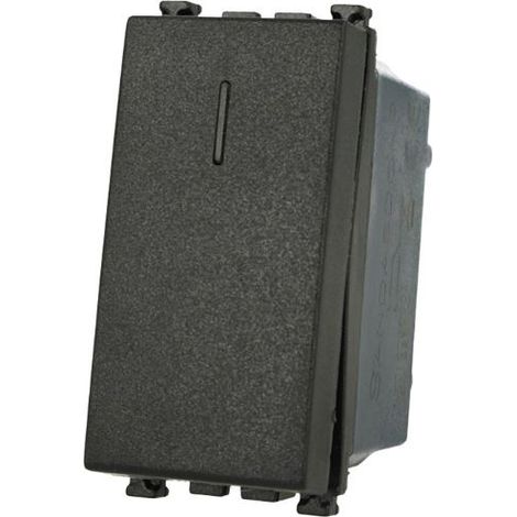 Pulsante NO 1P 16A Nero Compatibile Vimar Arke' SD90005 (1/3)