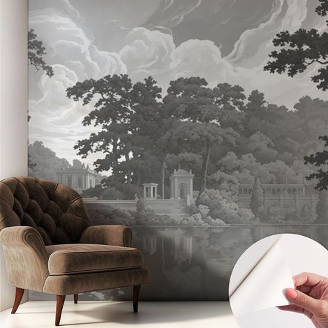 Fototapete Selbstklebend - Büro Wandgestaltung - Wanddekoration Wohnzimmer Naturlandschaft 250x250 cm (1/5)