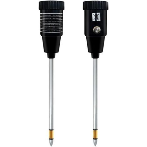 Misuratore di umidità del pH del terreno (26×5×5cm), tester di pH del terreno sensibile ad alta precisione 2 in 1 e igrometro con sonda in metallo antiruggine (1/3)