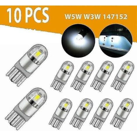 10pcs 6000k Canbus T10 168 194 W5w Dome License Side Marker Led Ampoule Blanc (1/4)