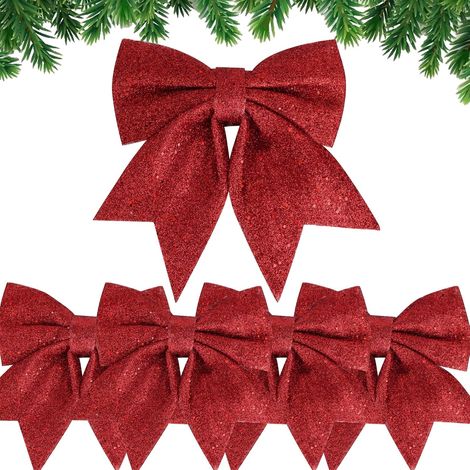 Stück Weihnachtsschleifen, 24 cm, große Größe