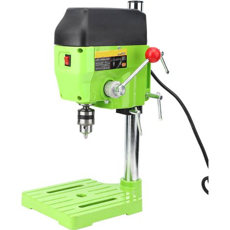 Support de Perceuse à Colonne Mini Établi DIY Métal Bois Perçage Électrique 5166A Prise UE 220V (1/5)
