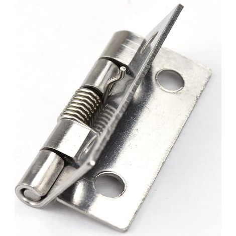 Charnières à ressort en acier inoxydable 304, charnières à fermeture automatique, boîte en bois, petit plateau amovible (1,5 pouce)