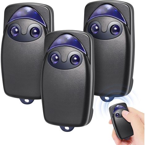 Lot de 2 télécommande de porte de garage électrique Flo2r-s 433,92 MHz à 2 boutons, compatible avec la télécommande de porte de garage Nice Remote,de DEBUNS (1/5)