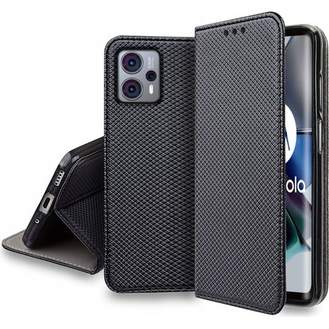 Étui fermé avec rabat pour Motorola Moto G13/G23 SMART MAGNET + Verre (1/5)