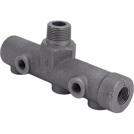 Pièce adaptée pour détendeur de pression de compresseur d'air filetage mâle G3/4 support 7 voies assemblage de sortie en fonte (1/5)