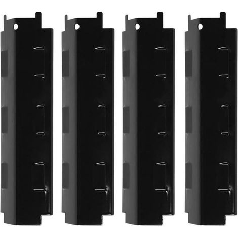 Lot de 4 plaques chauffantes en acier inoxydable pour barbecue - Bouclier thermique - Pièces de rechange pour barbecue au charbon de bois, EWQ0JA7616F3F6D3SV2444J0 (1/5)