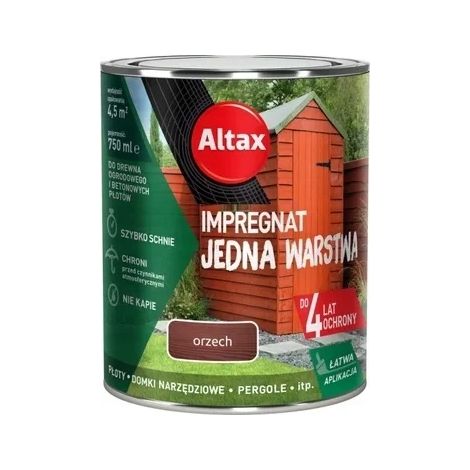 Imprägnierung einlagig für Holz und Beton, Walnuss, 0,75 l