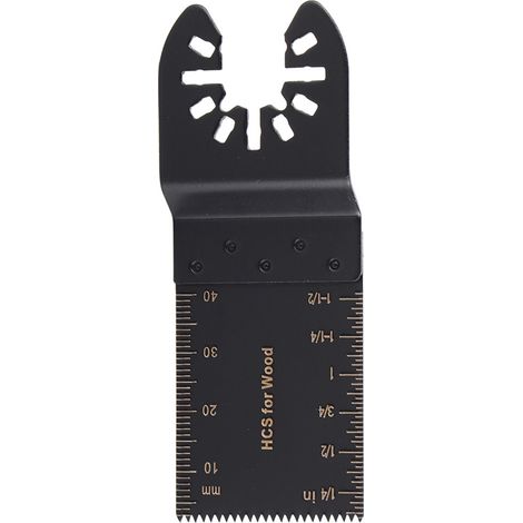 Lot de 10 lames de scie oscillantes multifonctions de 35 mm en acier à haute teneur en carbone, à dents fines (1/5)