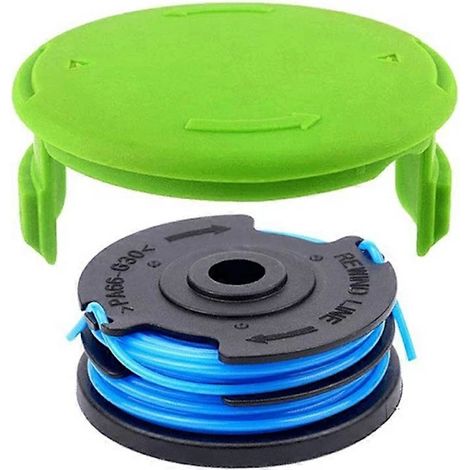 Compatible avec Greenworks 2101602/2101602A 2900719, bobine de fil et couvercle pour coupe-bordures. (1/4)