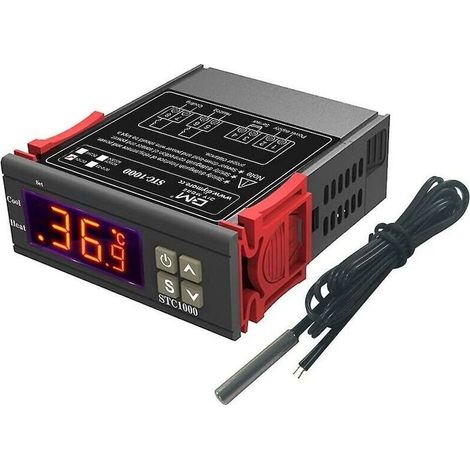 Contrôleur de température numérique STC-1000 avec sonde NTC pour fermentation (1/4)