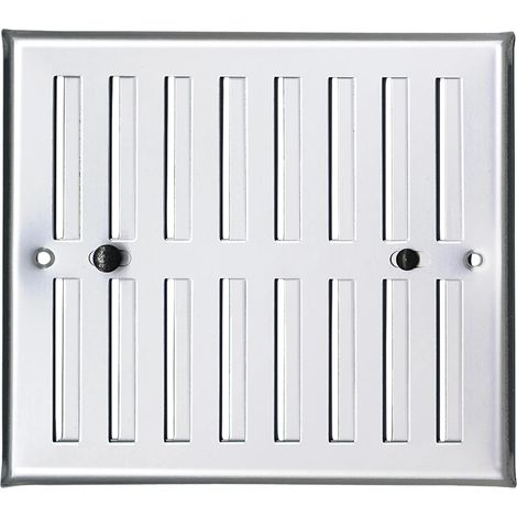 GRIGLIA CON DOSATORE MM 190X168 ALLUMINIO ANODIZZATO