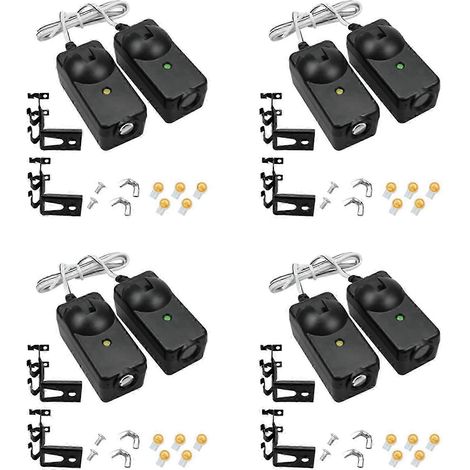 8 cellules photoélectriques de sécurité pour ouvre-porte de garage compatibles avec Liftmaster, Sears, Chamberlain et autres marques, avec support QAQ (1/5)