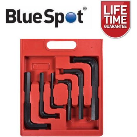 BlueSpot Large Jumbo Metric Hex Key Set Allan Allen Hexagon Wrench 8 - 19mm (1/5)