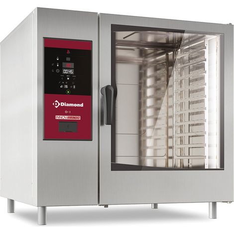 Four gaz vapeur directe et convection 12 x GN - Diamond