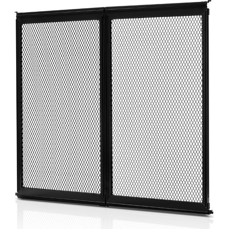 Grille de porte d'entrée de camping-car 571,5 x 508 mm, protection d'écran pour porte RV en alliage d'alu, renforcée et respirante, facile à installer et démonter, pour animaux compagnie, noir (1/5)
