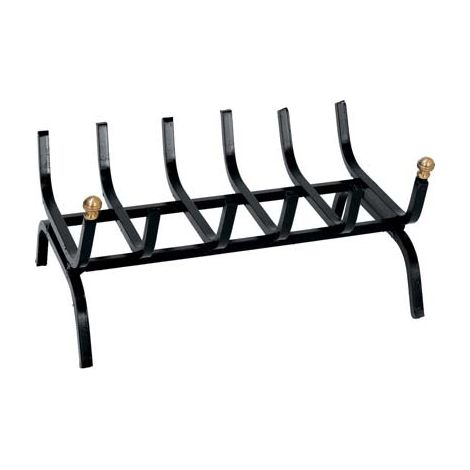BRUCIALEGNA X CAMINO FERRO BATTUTO + POMI OTTONE CM 50