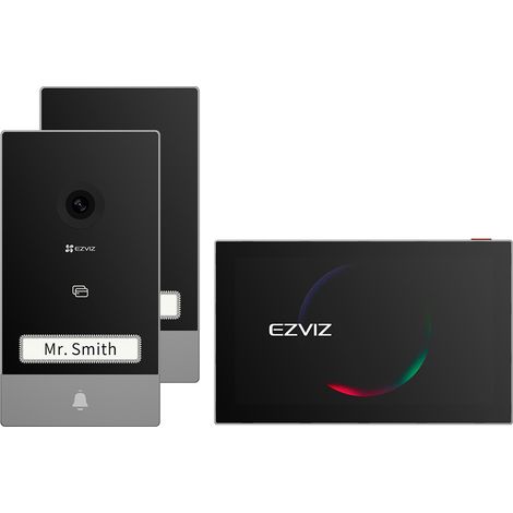 VIDEOCITOFONO SMART CONNESSO 'HP7 2 ENTRY KIT' EZVIZ bifamiliare - 2 videocitofoni - EZVIZ
