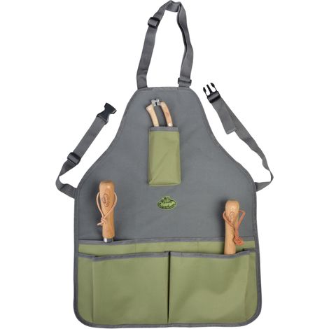 Tablier jardin ajustable - L 1 x l 53 x H 75 cm - Gris - Livraison gratuite