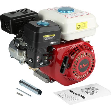 Moteur àde Remplacement 4 Temps 6,5 CV à Démarrage, par Traction 168F OHV Fonctionnement Fluide, Faible Consommation D'huile avec Une Excellente Prise d'air et échappement (1/5)