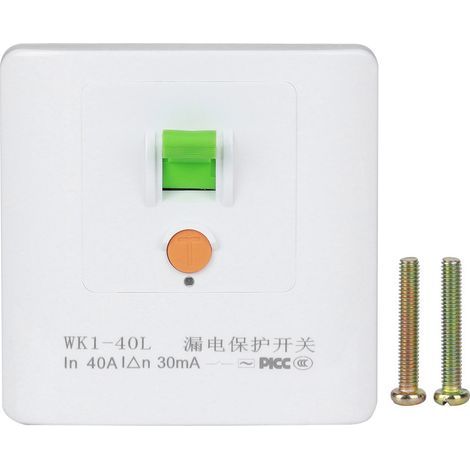 Protecteur de fuite électrique 40A, interrupteur de prise murale pour climatiseur et chauffe-eau (1/5)