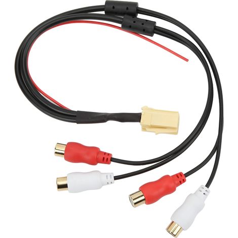 Adaptateur Ligne Sortie 4RCA Câble Aux Entrée Remplacement pour Autoradio Blaupunkt VDO Lecteur CD (1/5)