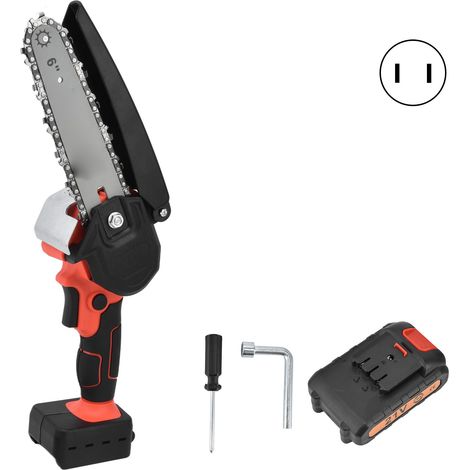 6-Zoll 21V tragbare Miniatur-Bürstenlos-Kettensäge, angetrieben von einem 2000mAh Akku, ideal zum Baumschnitt. (1/5)