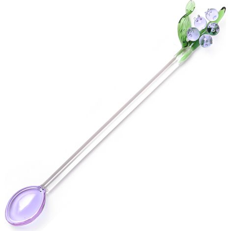 1 Cuillère à mélanger en verre, transparente, robuste, pour café, thé, restaurant（Troisième trimestre : septembre） (1/5)