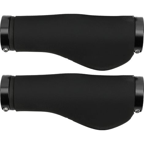 Poignées de guidon de VTT GUB608 avec revêtement antidérapant et verrouillage (anneau noir) (1/5)