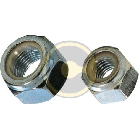 cf 20 pcs A crous autobloquants en acier galvanisA  raccord mA le grand pas 6x1 mm