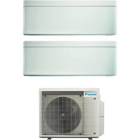 Daikin Bluevolution Dual Split Inverter Klimagerät Serie STYLISH WHITE 5+12 mit 2MXM50A R-32 Wi-Fi Integrated 5000+12000 Farbe Weiß Italienische Garantie
