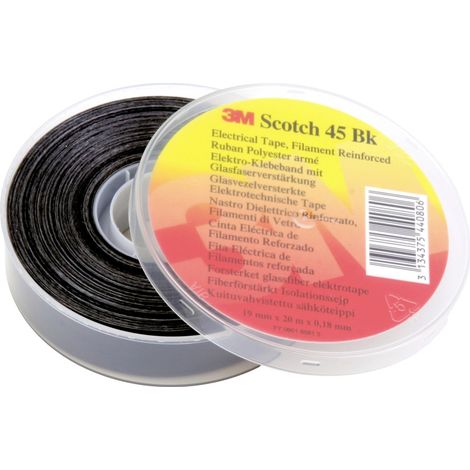 3M  SCOTCH45BK-19X20 Polyesterband  Schwarz (L x B) 20 m x 19 mm 1 St.