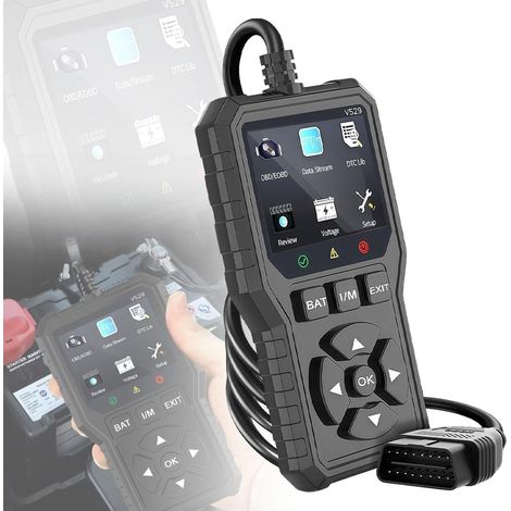Valise Diagnostic Auto, Diagnostic Voiture, 10 Langues, Après 2002: Tous véhicules, protocole OBDII/EOBD (1/5)