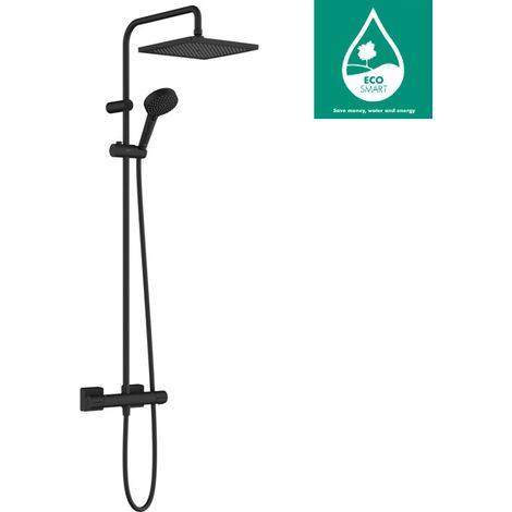 Hansgrohe Vernis Shape - Set doccia Showerpipe 230 con termostato, nero opaco 26286670 (1/5)