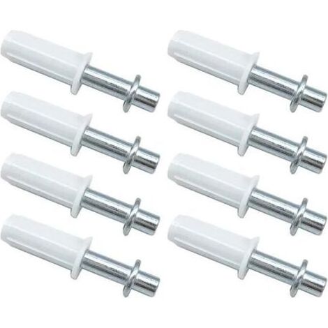 Pair Ensemble de 8 portes pliantes, quincaillerie pour porte de placard pliante, pivot supérieur, à ressort (blanc) (1/4)
