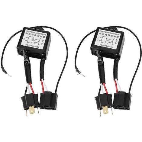 Adaptateur de faisceau de câblage avec inverseur de polarité pour convertisseur négatif à 2 LED, compatible avec la version H4 0107 (1/5)