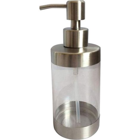 Soap and Lotion Dispenser Clear Bottle with Pump for Kitchen (1/5)