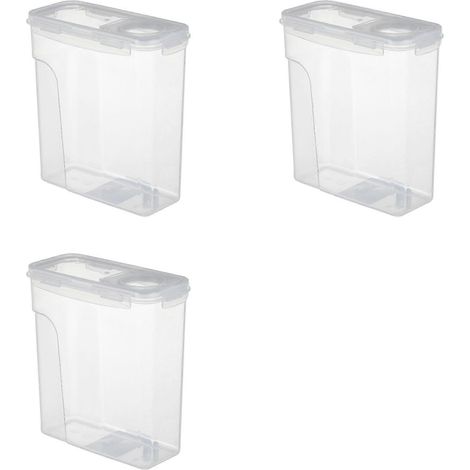 3x 3D-Drucker PLA-Filament-Trockenbox, 1 kg Materialschale, doppelwandige Versiegelung, 4 l feuchtigkeitsbeständiger Aufbewahrungsbehälter, weiß (1/3)